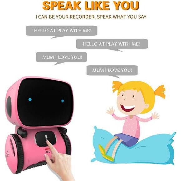 Kids Robot Toy, Smart Talking Robots with Voice Control and Touch Sensor - Picture 4 of 6